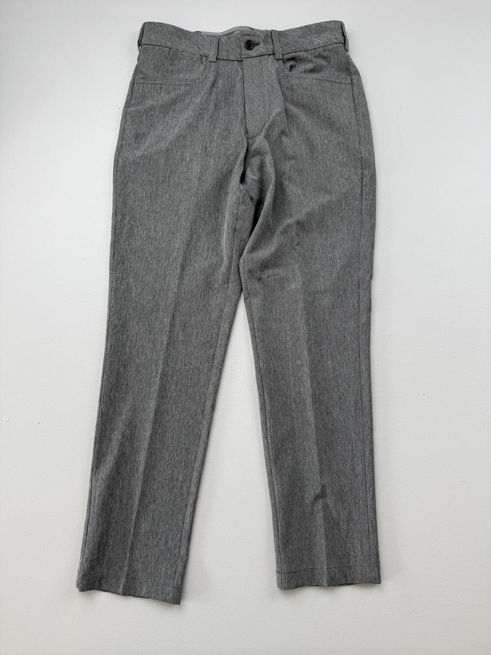 Walter Hagen Pants Mens 30x30 Gray Chino Microfiber Golf Flat Front Casual